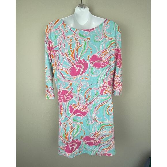Lilly Pulitzer Eliza T-Shirt Dress Size S Jellies Be Jammin Jellyfish Print - Picture 5 of 7